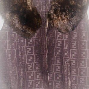 Fendi vest with real mink